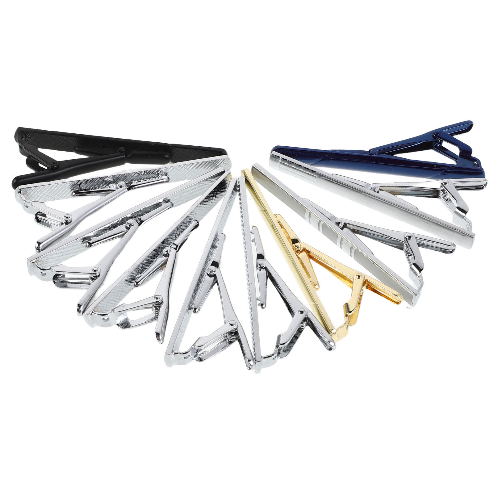 Tie Bar Set Gift - Набор из 10 элегантных медных зажимов