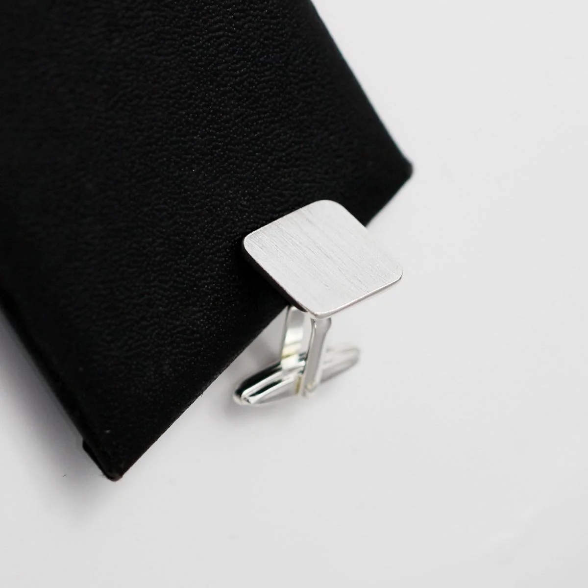 Tie Clip Silver - Beadsnice, 2 шт., квадратные запонки из