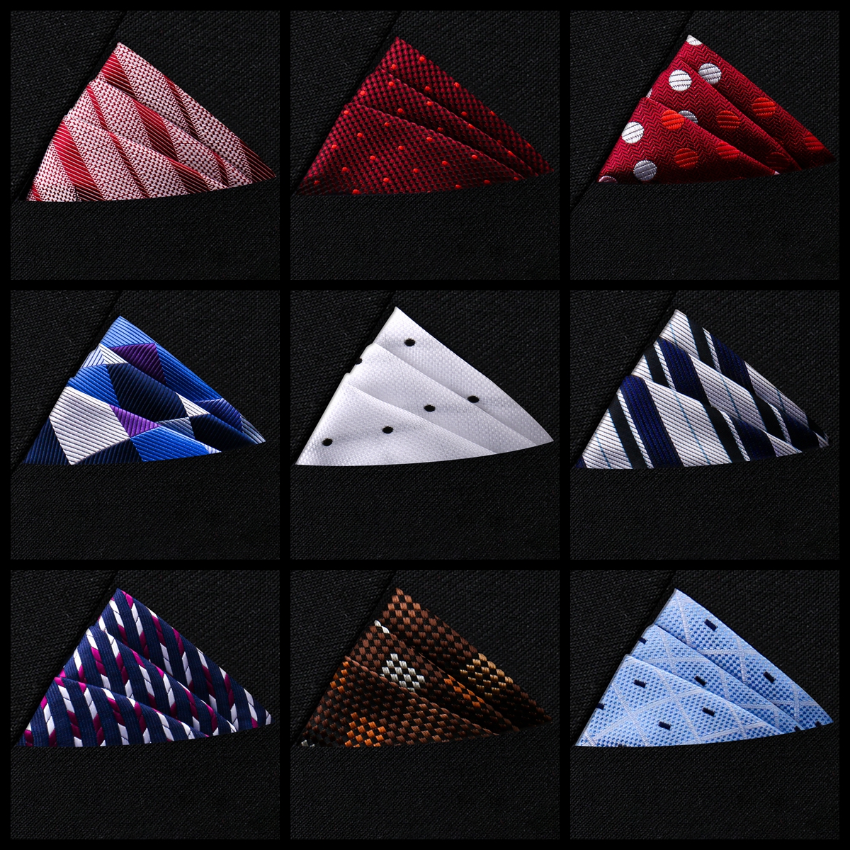 Pocket Square Set - Карманный квадратный высококачественный новый стильный носовой