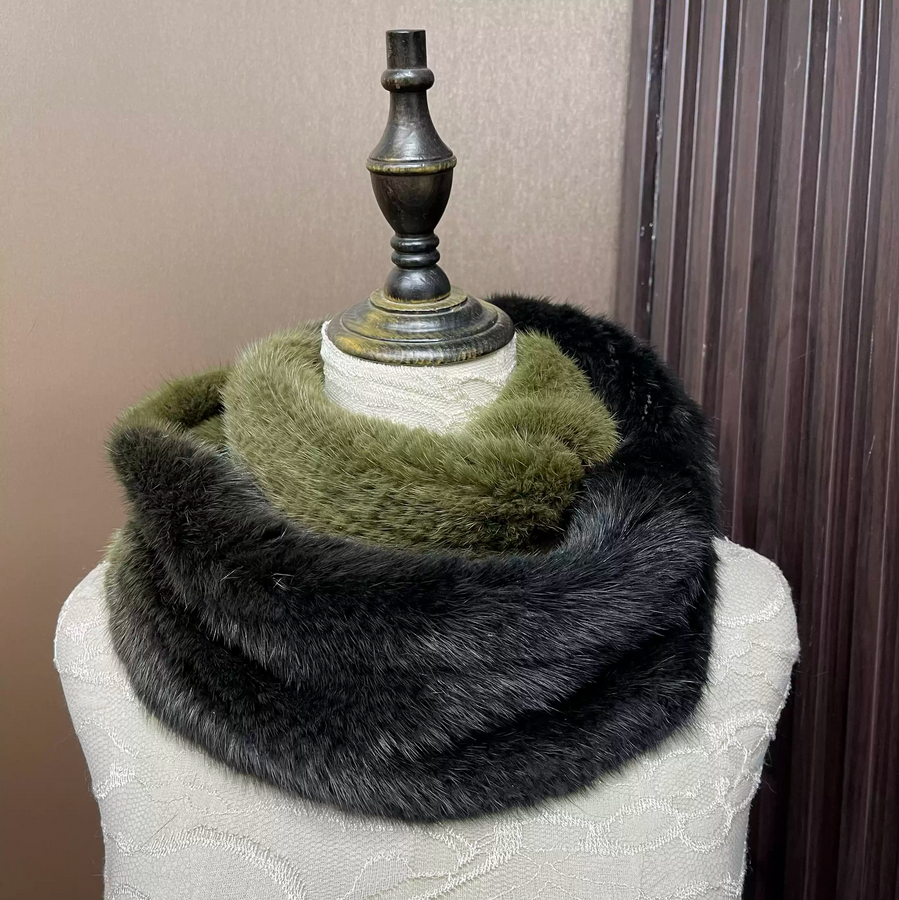 Infinity Scarf Knit - Женский шарф из натурального меха норки