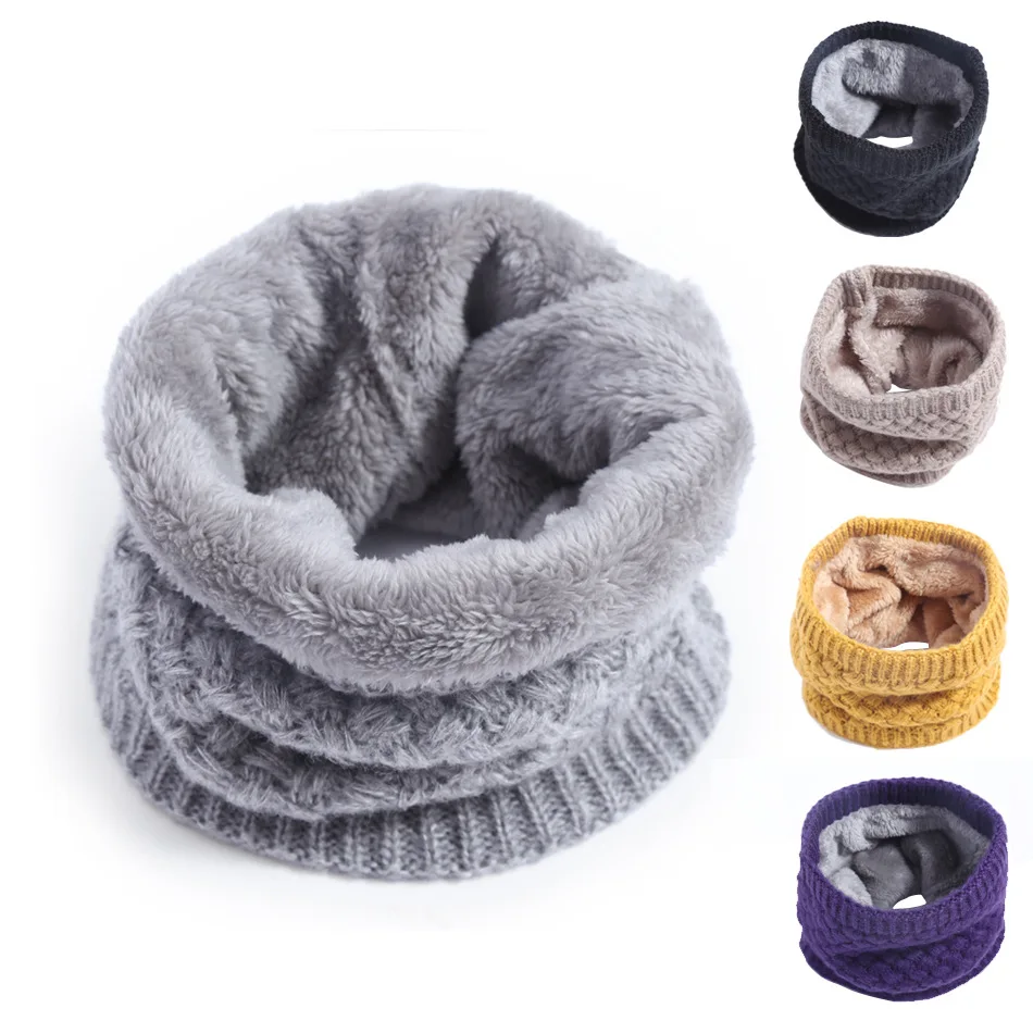 Infinity Scarf Knit - Детский зимний вязаный шарф «Бесконечность» для