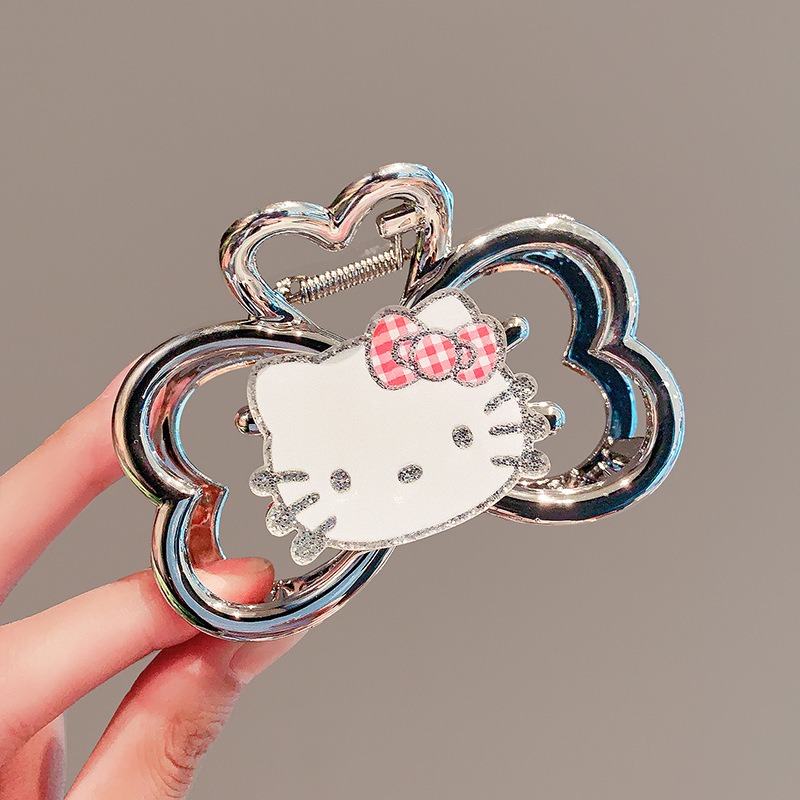 Tie Clip Silver - Заколка-краб Hello Kitty Kawaii в виде