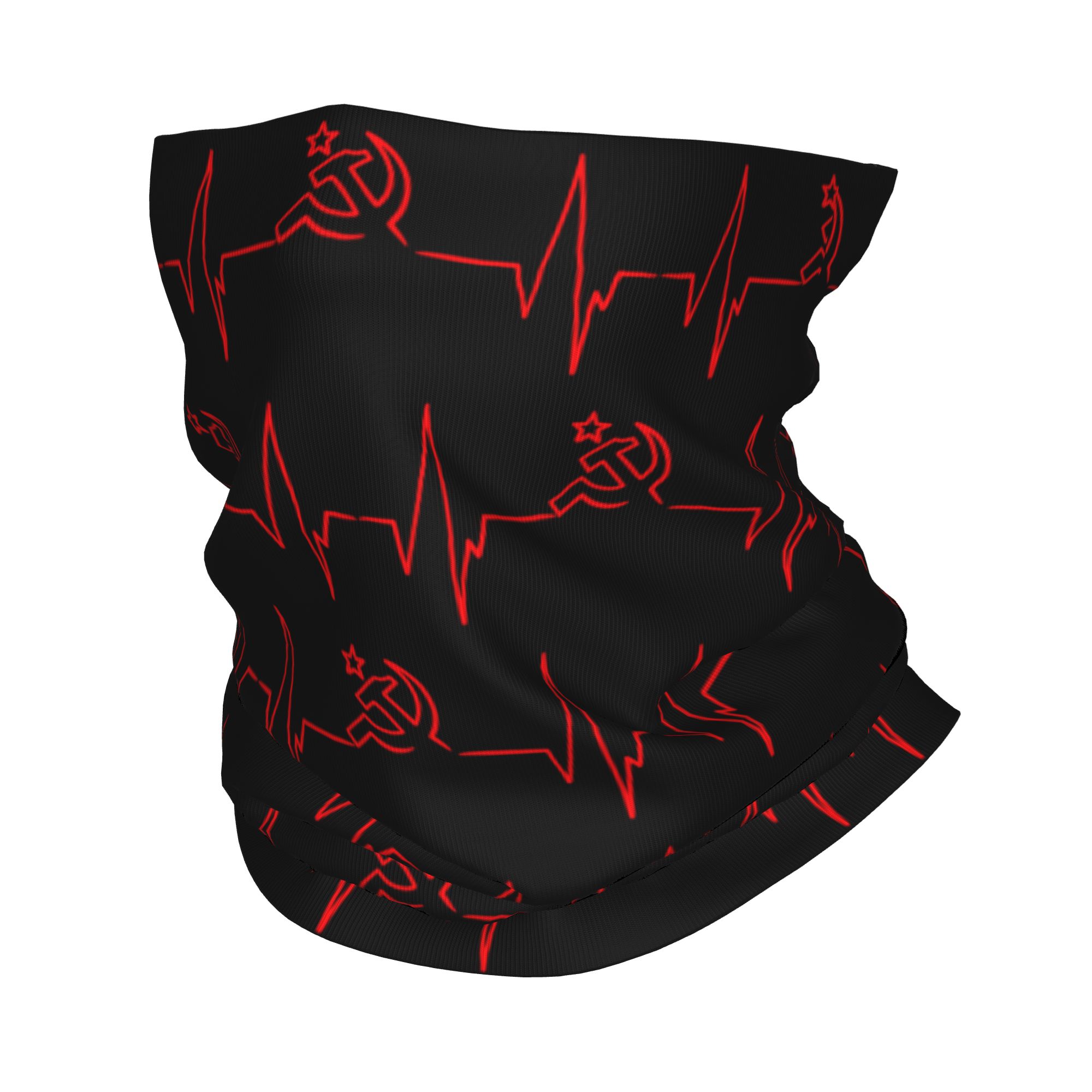 Neck Warmer Tube - Пользовательские Heartbeat Русский флаг Россия CCCP