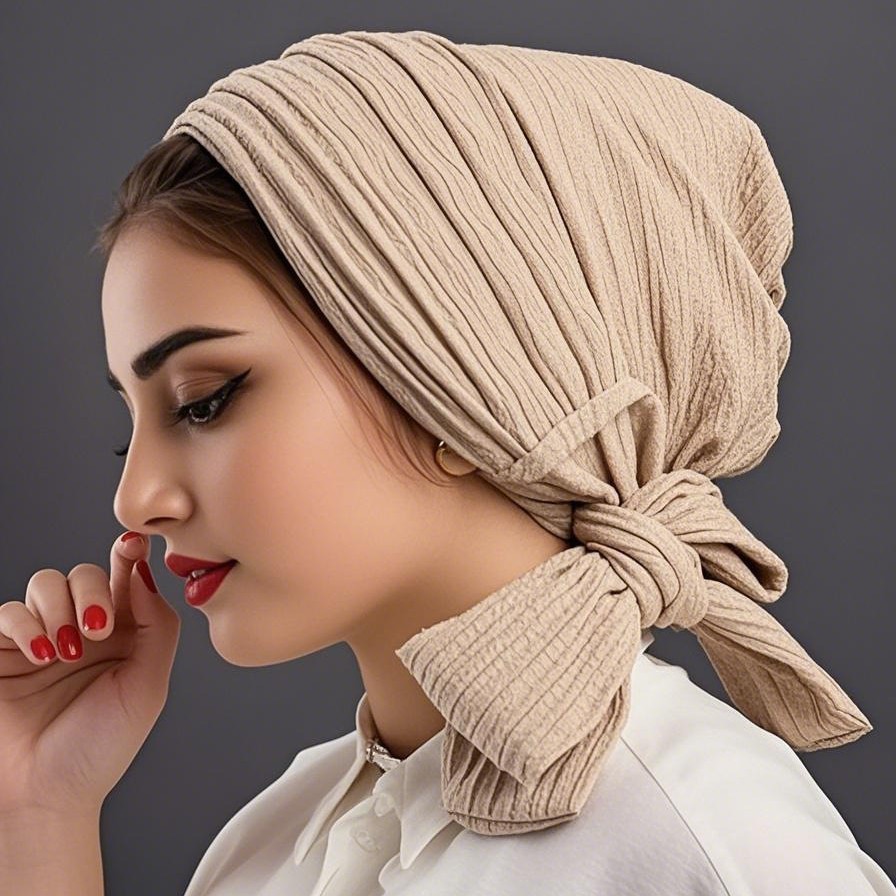 Head Wrap Turban - Роскошная весенняя шапка-тюрбан с узлом для