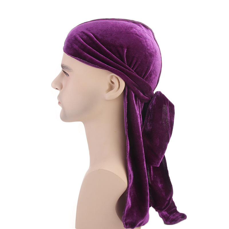 Bandana Doo Rag - Новые роскошные мужские вельветовые дураги Бандана