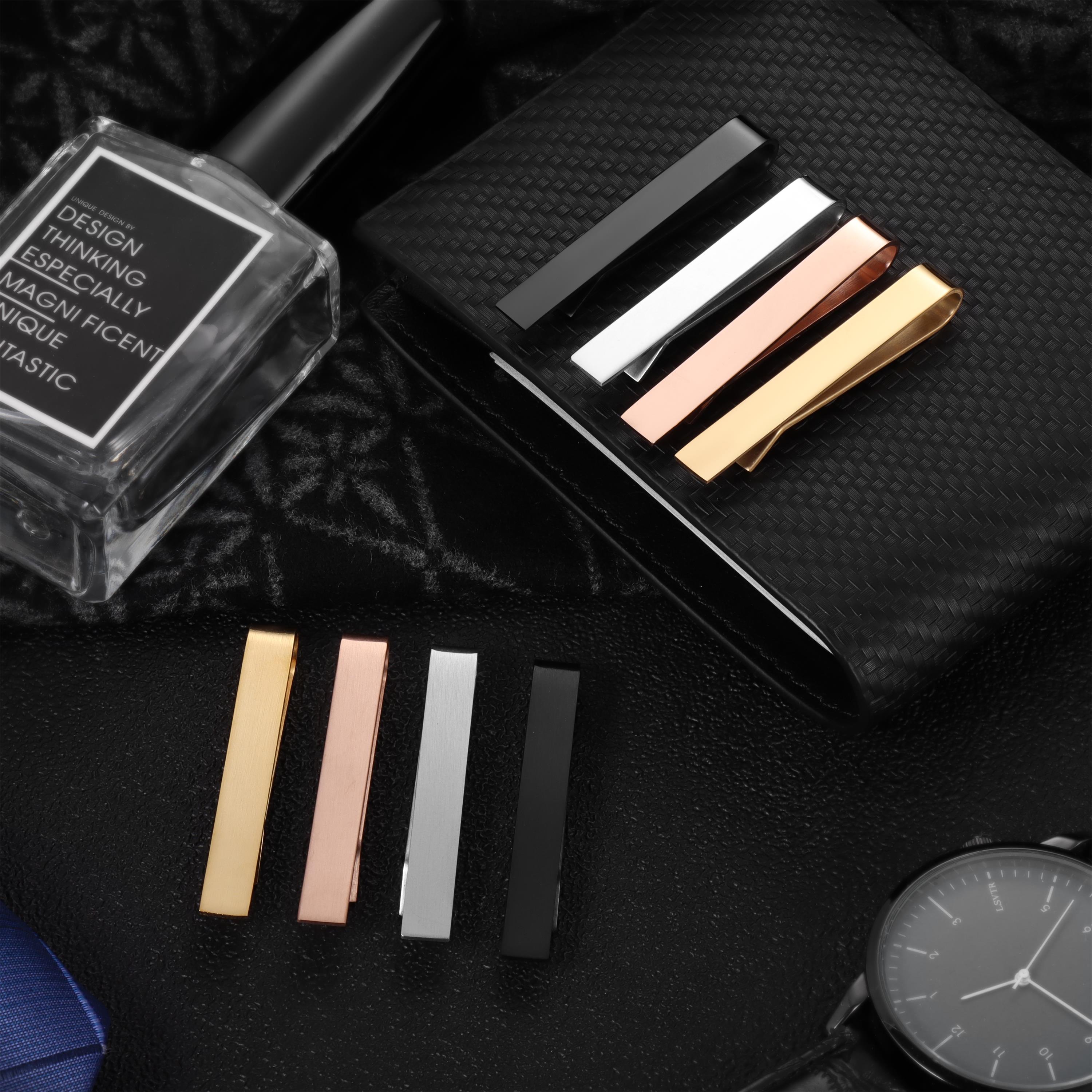 Tie Bar Set Gift - Мужские Блестящие зажимы HAWSON 2 в,