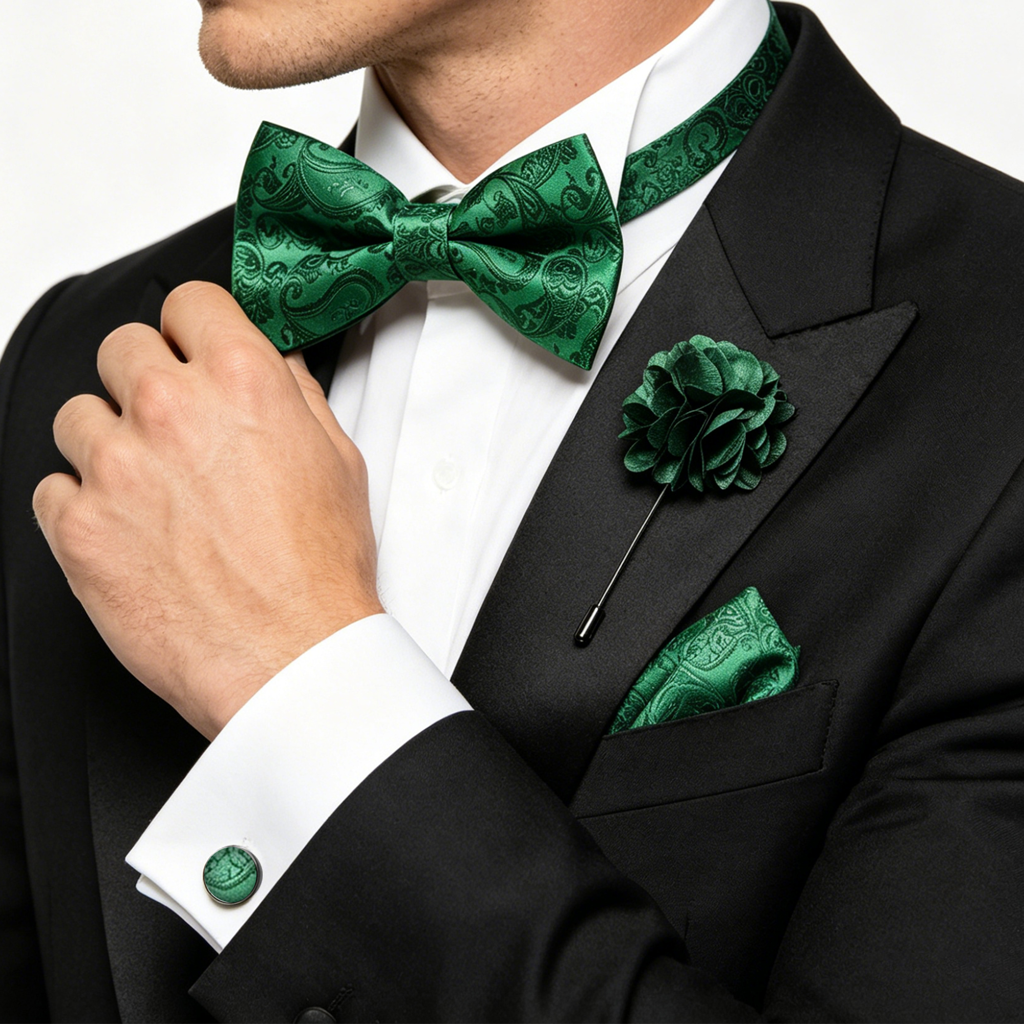 Bow Tie Pre Tied - Набор из 36 предметов: черный шелковый