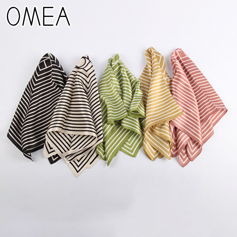 Silk Tie Striped - OMEA 100% настоящий шелк шарф женский