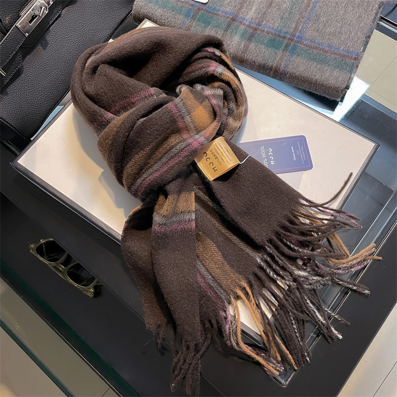Muffler Men Wool - Высококачественный мужской шарф из 100% шерсти,