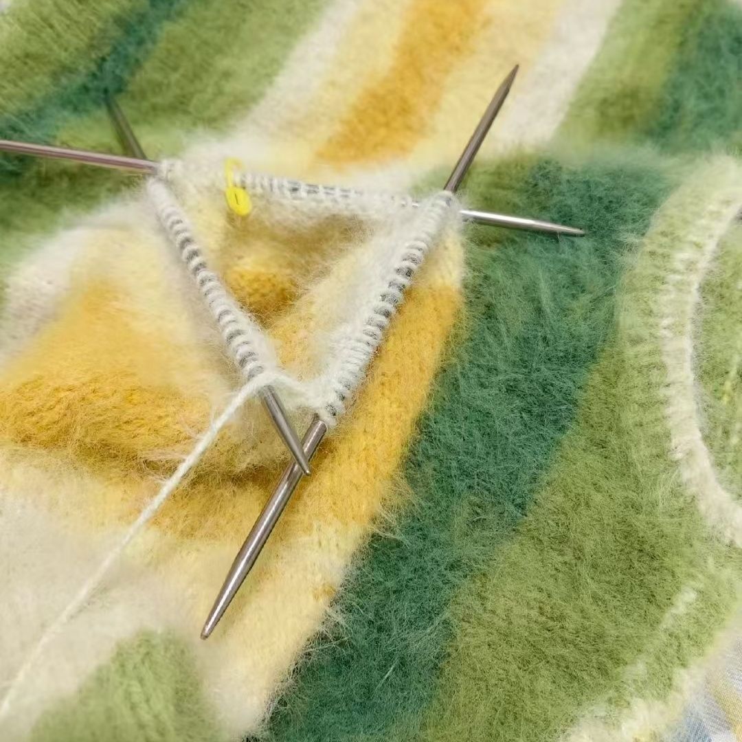 Woven Scarf Blanket - Пряжа из градиентной шерсти и мохера,