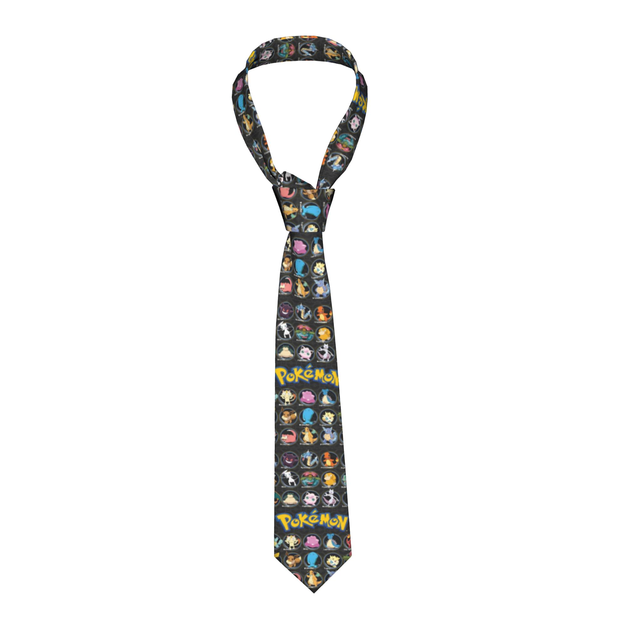 Skinny Tie Men - Галстуки с персонажами мультфильмов Покемон для