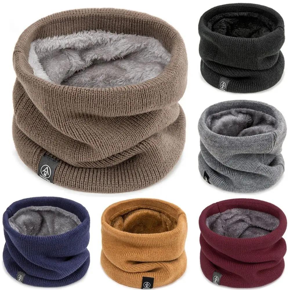 Muffler Men Wool - Модный женский вязаный шарф, однотонный кашемировый,