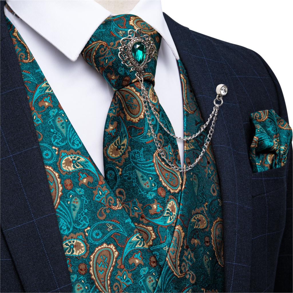 Pocket Square Set - Новый мужской жилет для смокинга цвета