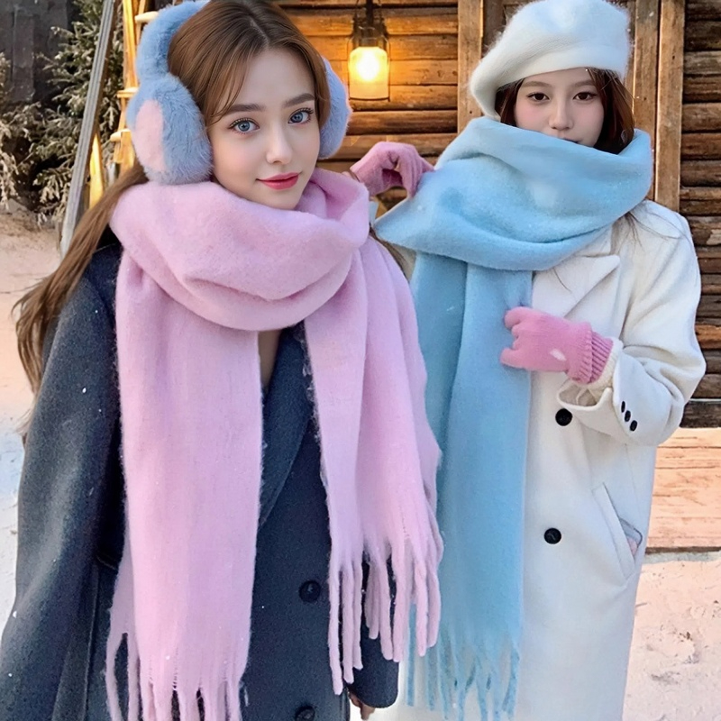 Woven Scarf Blanket - Зимний шарф для женщин, кашемировое теплое