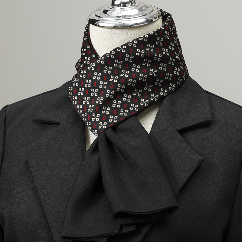 Silk Neck Scarf - Мужской шарф, имитация шелка, шарф на