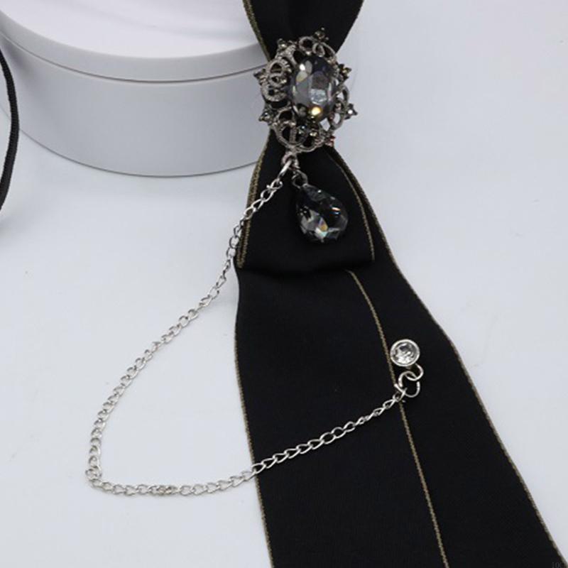 Bow Tie Pre Tied - Галстук-галстук в готическом стиле с металлической