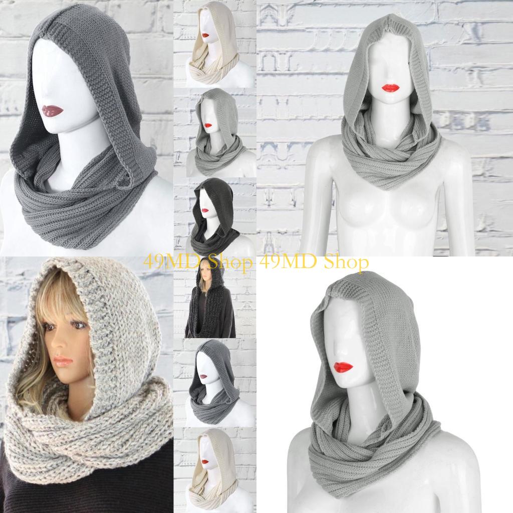 Infinity Scarf Knit - Вязаный пуловер 49MD для шарфа шапочки,