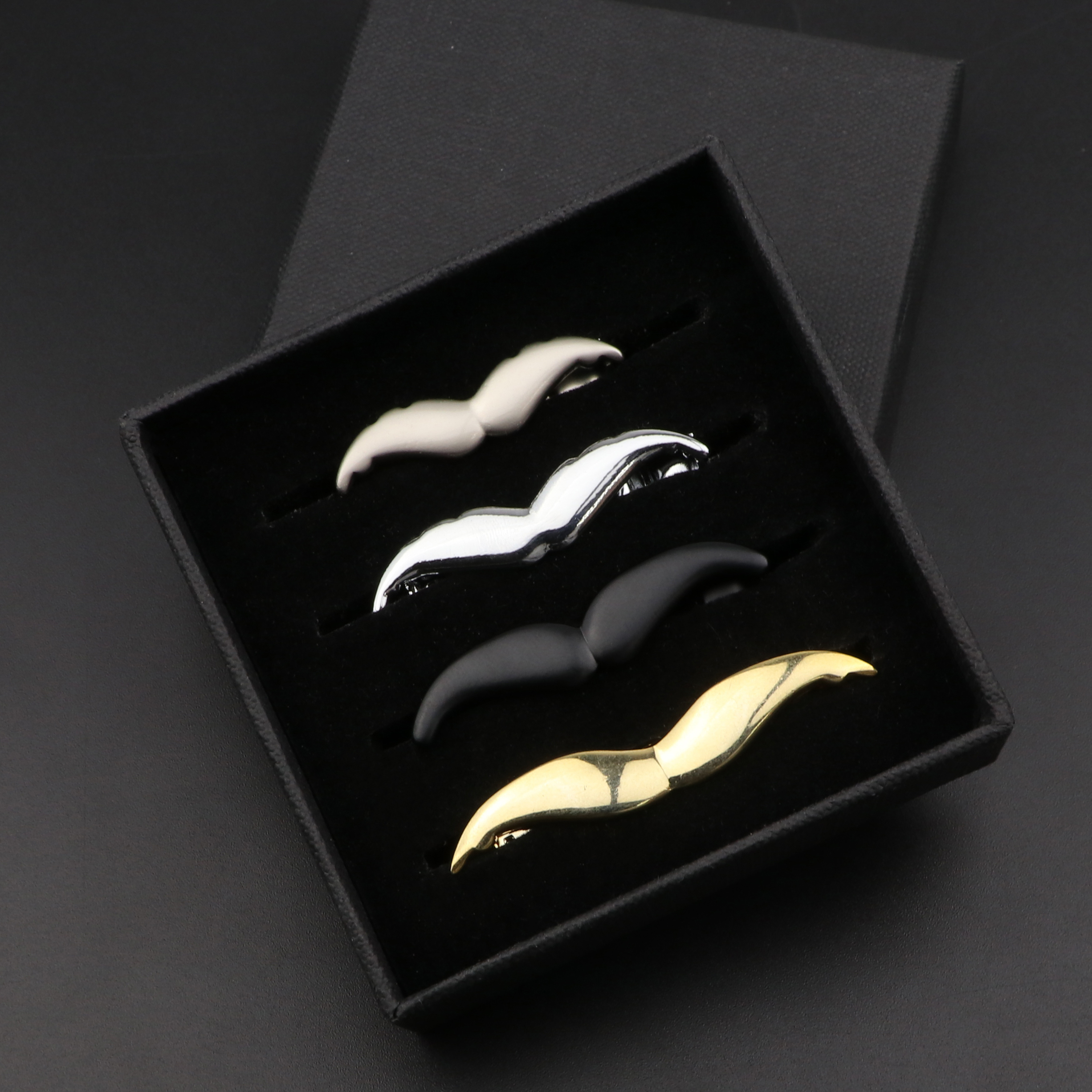 Tie Bar Set Gift - Модный металлический мужской зажим для галстука,