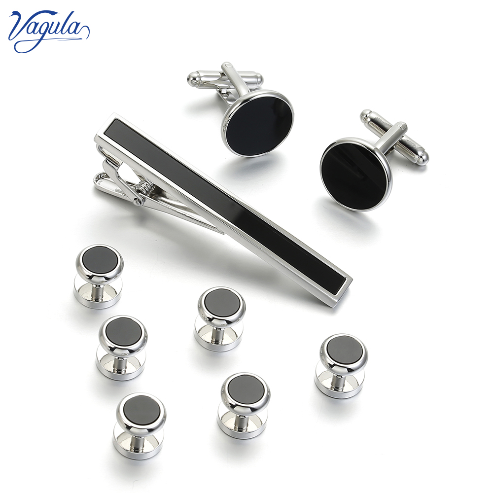 Tie Bar Set Gift - VAGULA, 9 шт., запонки для галстука,