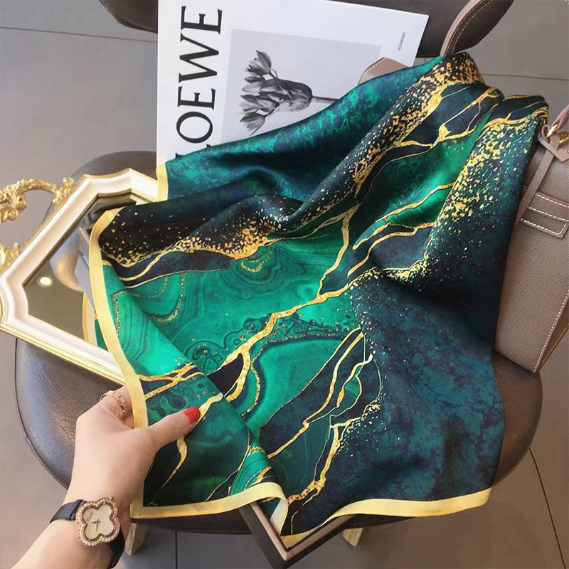Silk Neck Scarf - 70x70 см женский шарф шелковый шарф