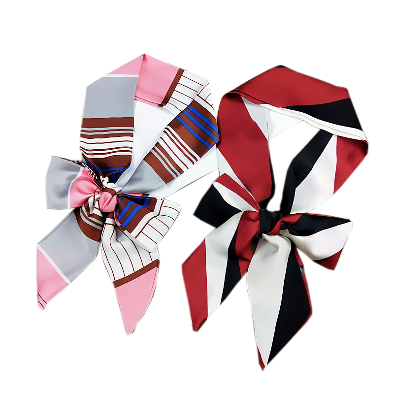 Silk Tie Striped - ТОП маленький длинный шелковый шейный платок
