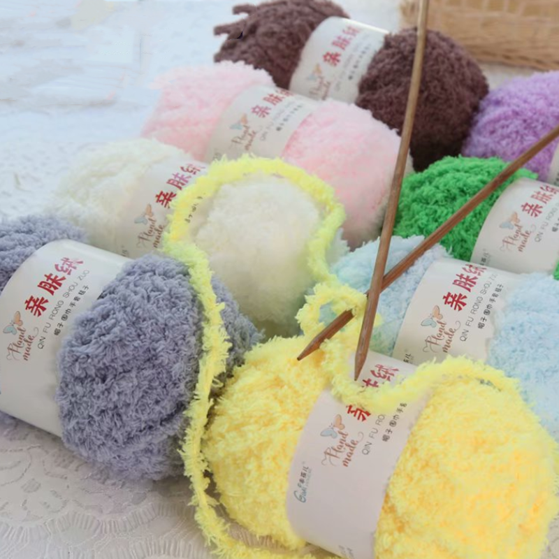Woven Scarf Blanket - Плюшевая массивная пряжа из синели для