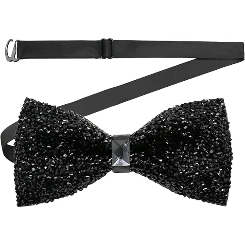 Bow Tie Pre Tied - Модные галстуки-бабочки со стразами для мужчин