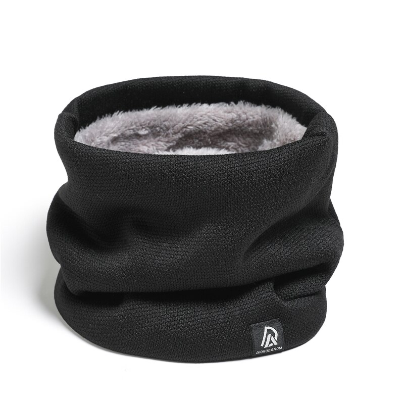 Muffler Men Wool - Унисекс однотонный кашемировый плюшевый зимний шарф-кольцо