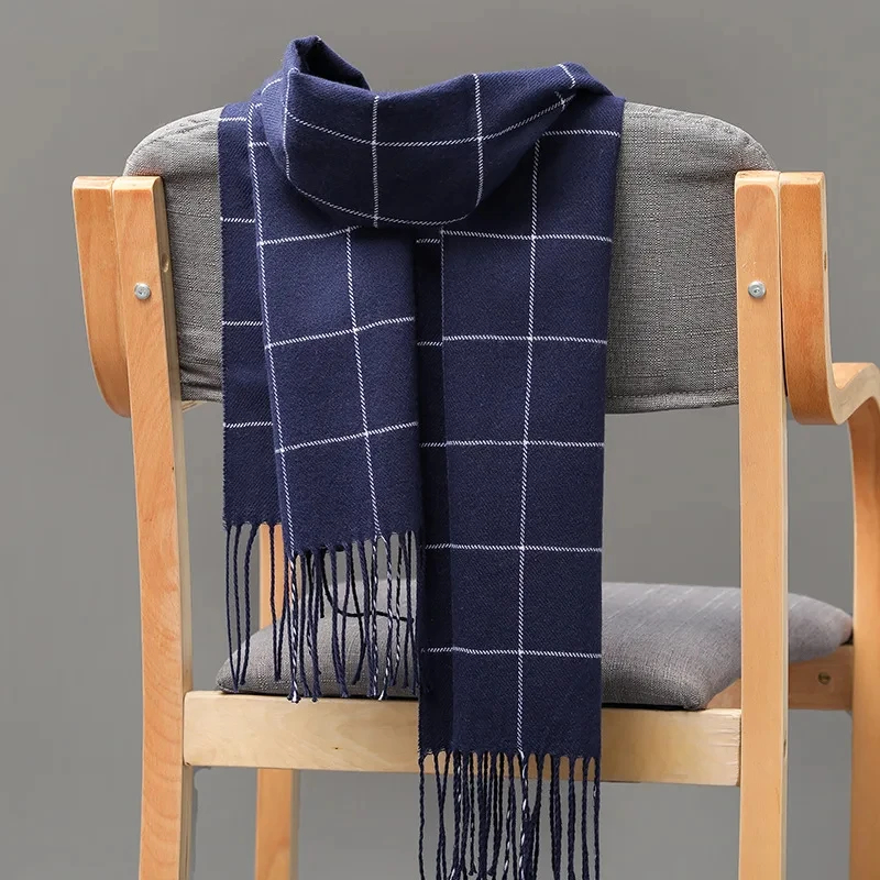 Muffler Men Wool - Новинка 2024, зимний мужской шарф, сохраняющий