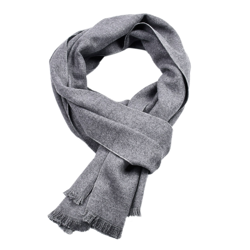Сплошной цвет кашемировый шарф – обзор и цена Muffler Men Wool