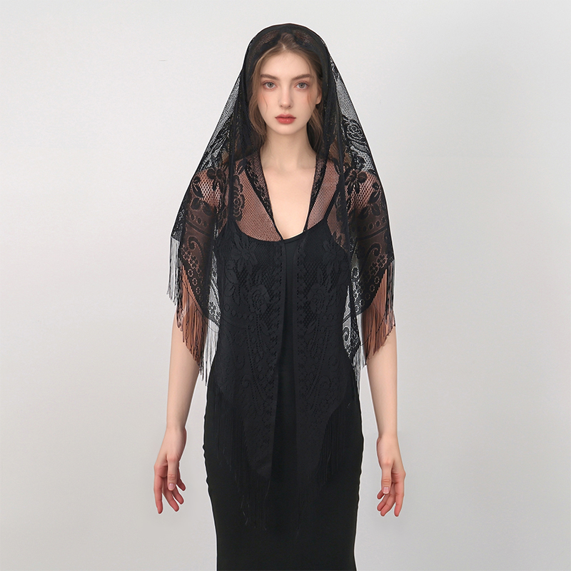 Новый кружевной шарф с вышивко – обзор и цена Stole Wedding Shawl