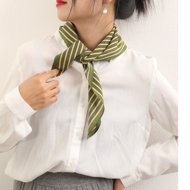 Шарфы женские из 100% шелка с  – обзор и цена Silk Tie Striped
