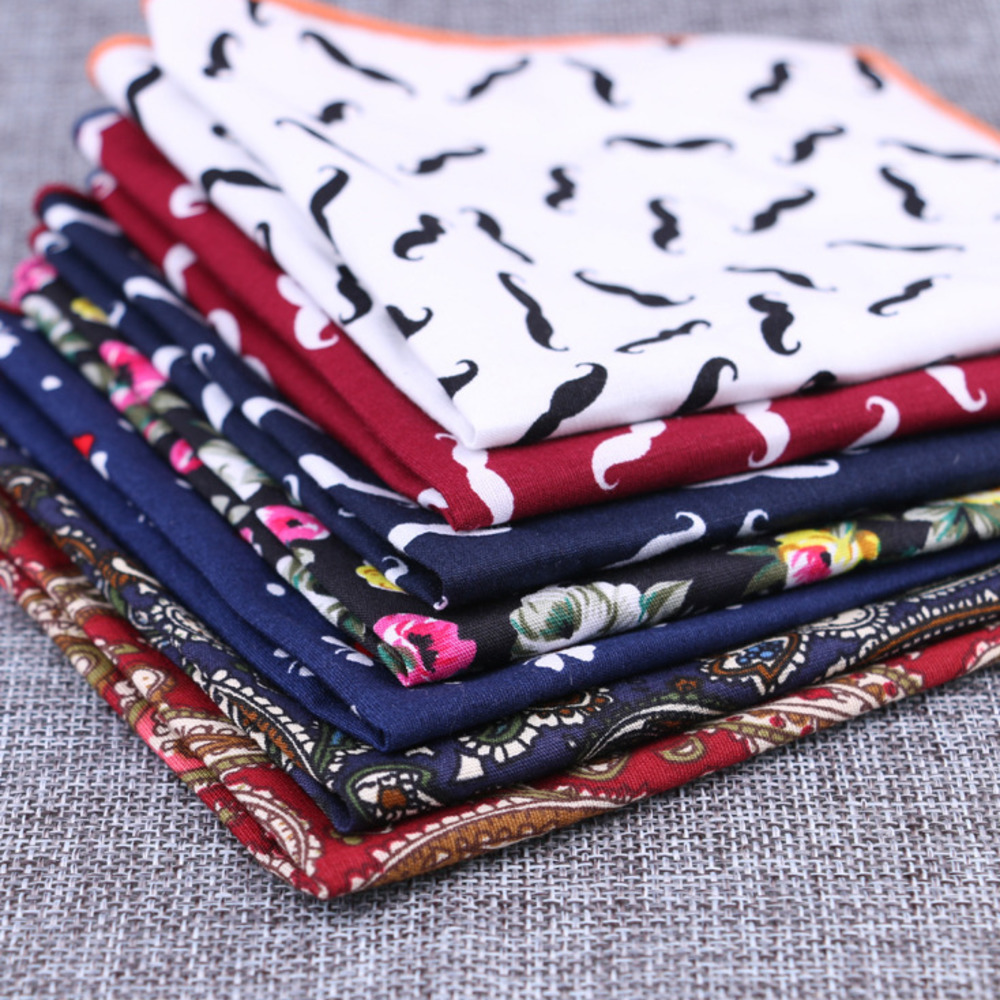 Модный хлопковый Карманный ква – обзор и цена Handkerchief Cotton Men