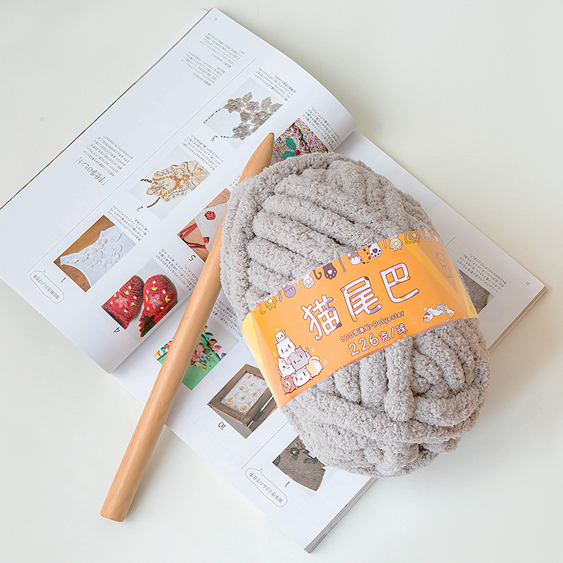 Super Coarse Yarn for Pet Bed, – обзор и цена Woven Scarf Blanket