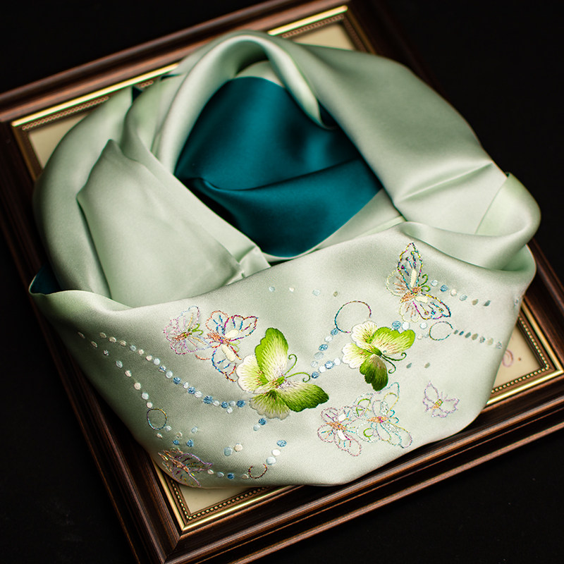 Шарф из чистого шелка с сучжоу – обзор и цена Silk Neck Scarf