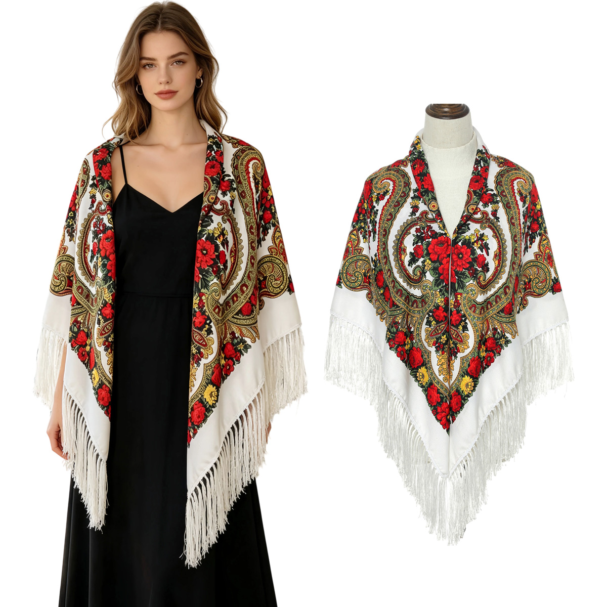 Новый русский квадратный плато – обзор и цена Woven Scarf Blanket