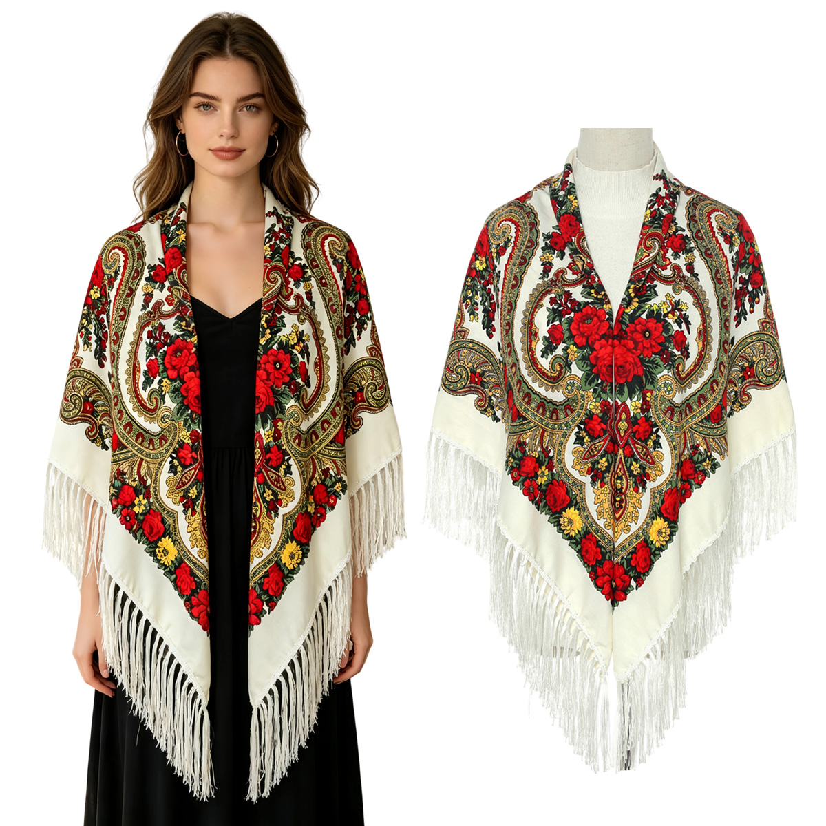Новый русский квадратный плато – обзор и цена Woven Scarf Blanket