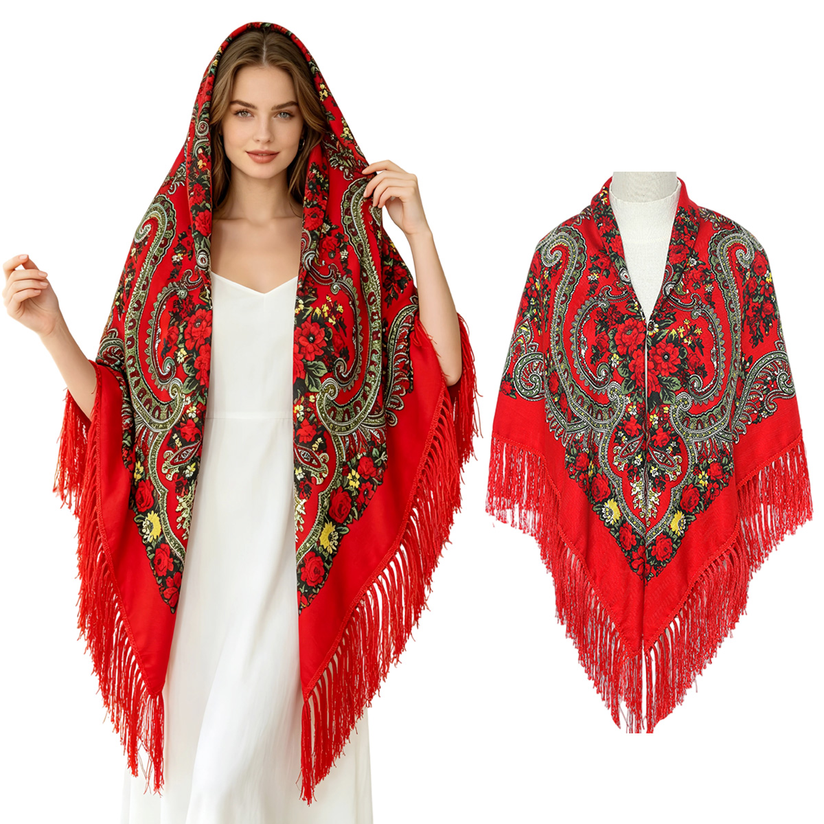 Новый русский квадратный плато – обзор и цена Woven Scarf Blanket