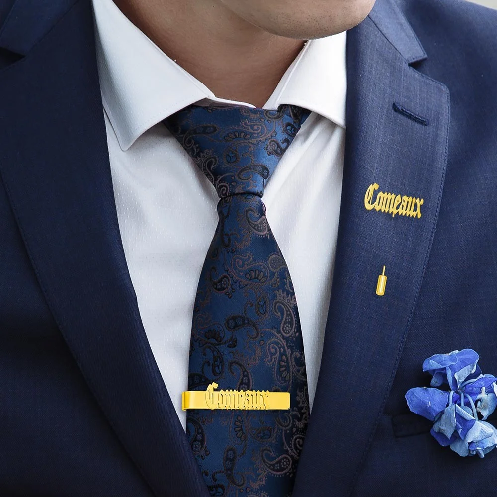 Персонализированные запонки/бу – обзор и цена Tie Bar Set Gift