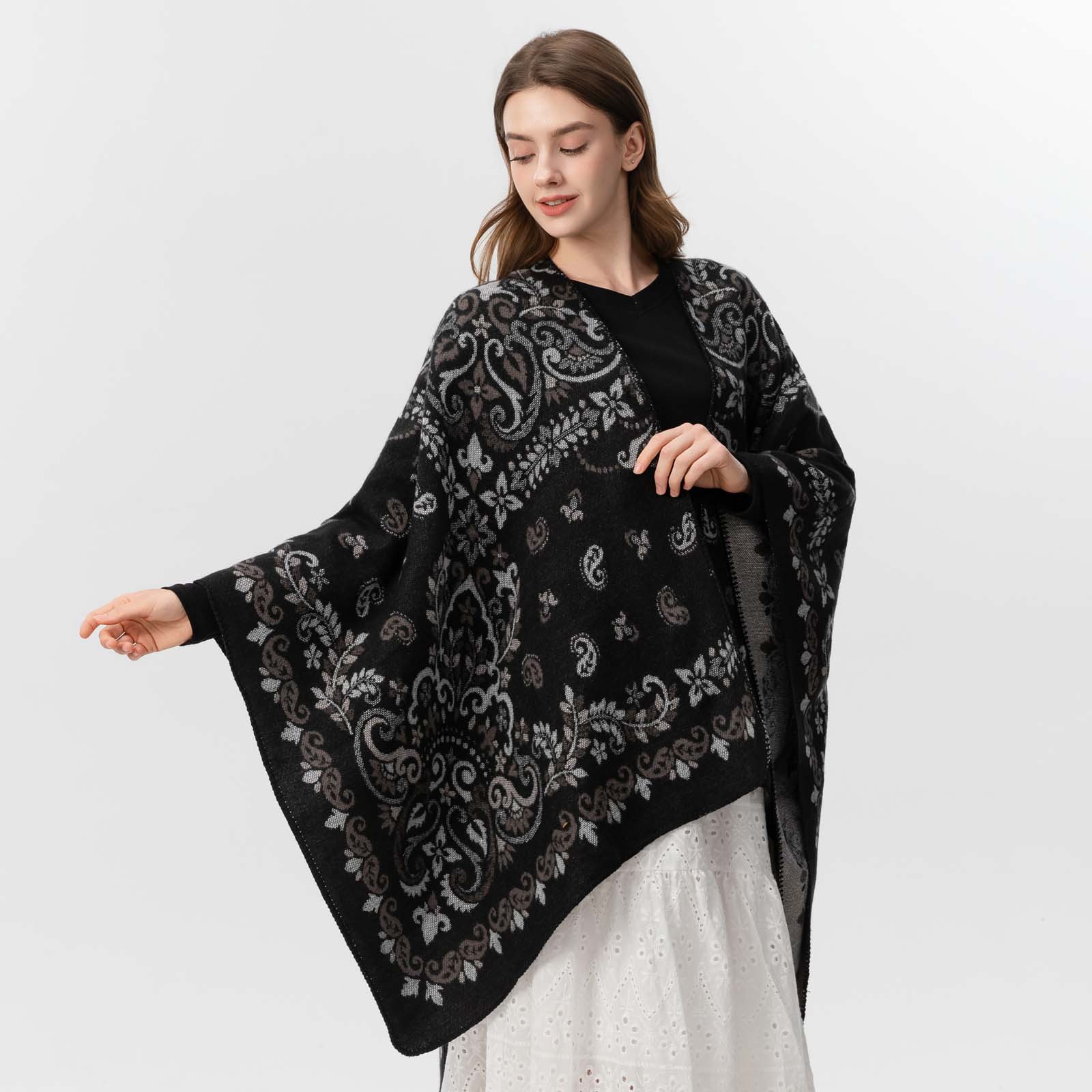 Роскошный женский кашемировый  – обзор и цена Stole Wedding Shawl