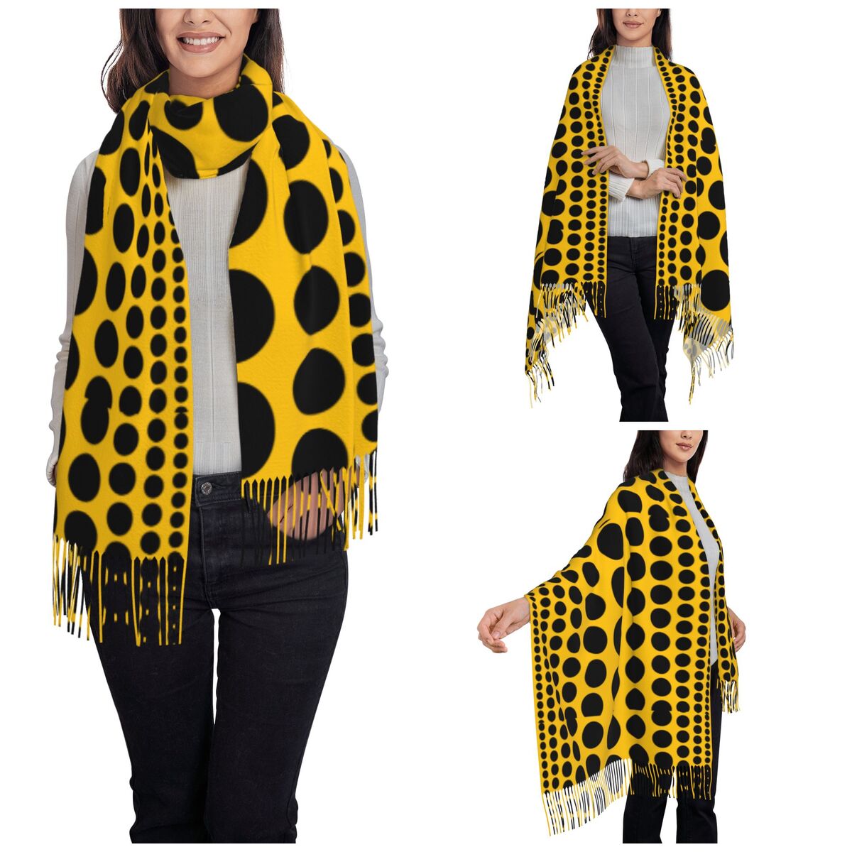 Бесконечный шарф в горошек для – обзор и цена Infinity Scarf Knit