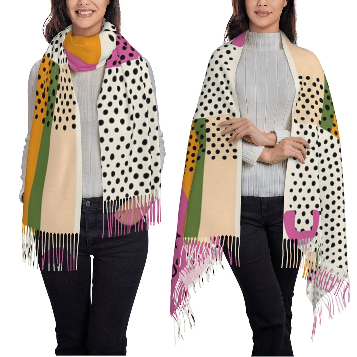Роскошный шарф Yayoi Kusama In – обзор и цена Infinity Scarf Knit
