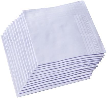 Мужской чистый белый носовой п – обзор и цена Handkerchief Cotton Men