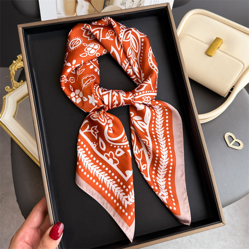 Шелковый платок с принтом кешь – обзор и цена Silk Neck Scarf