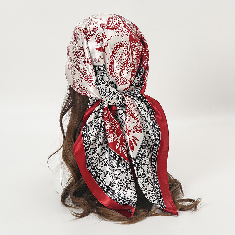 Атласный квадратный шарф, женс – обзор и цена Silk Neck Scarf