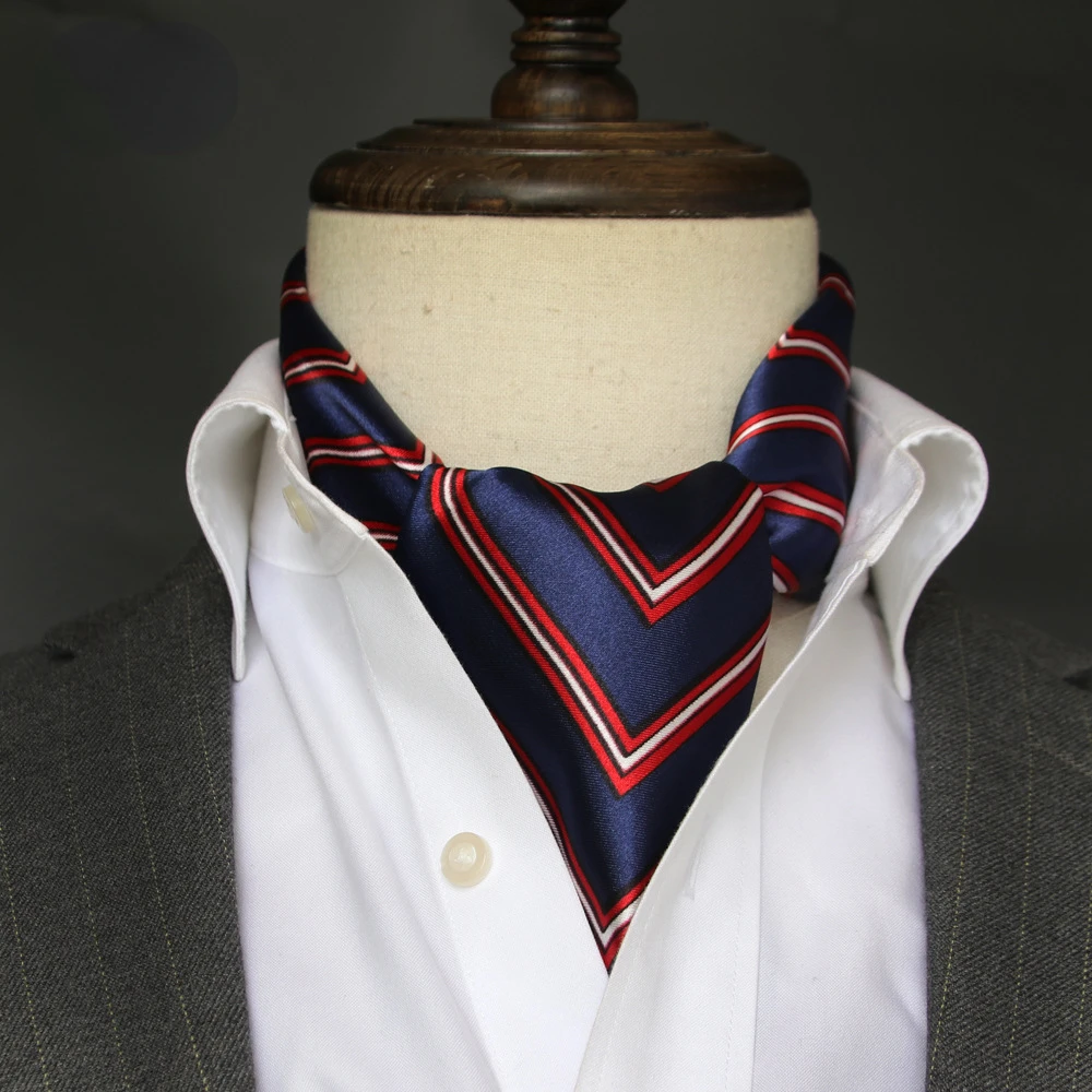 Мужской шелковый шарф в британ – обзор и цена Ascot Neck Scarf