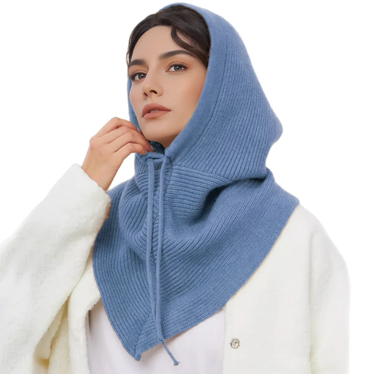 Женская вязаная шапка-бини с ш – обзор и цена Infinity Scarf Knit