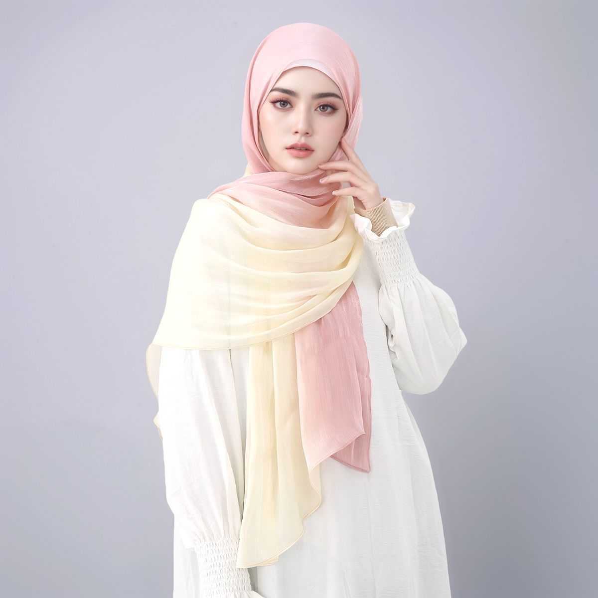 Градиентный мерцающий шелковый – обзор и цена Head Wrap Turban