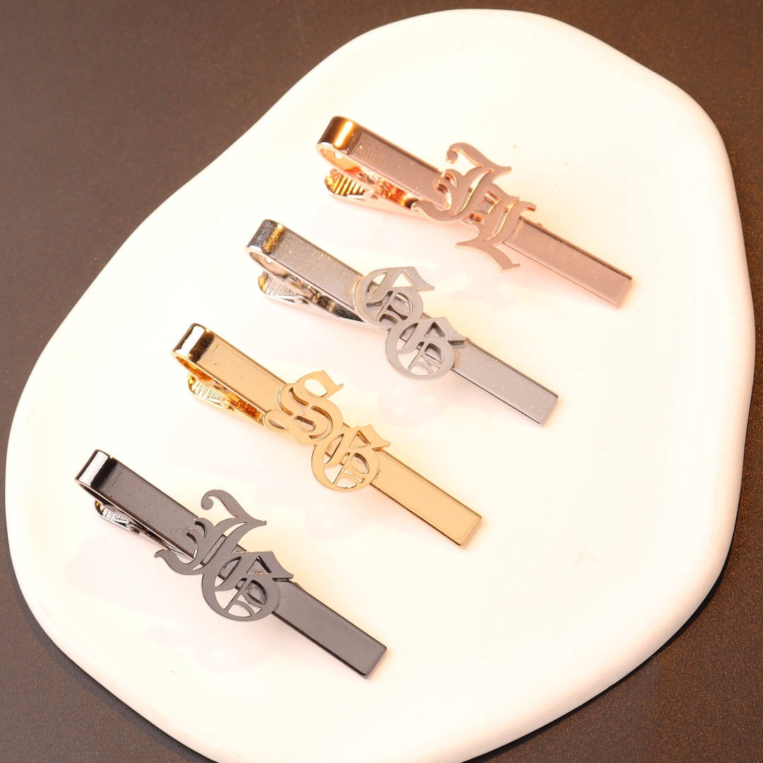 Пользовательское имя, инициалы – обзор и цена Tie Clip Silver
