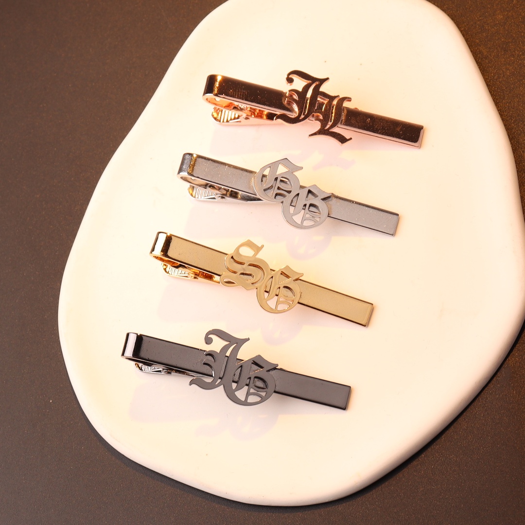 Пользовательское имя, инициалы – обзор и цена Tie Clip Silver